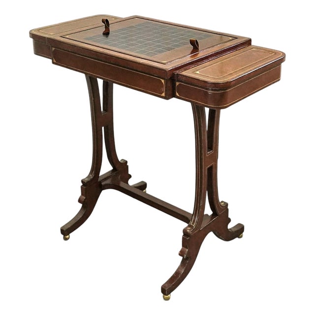 Late 20th Century Maitland Smith Game Table For Sale