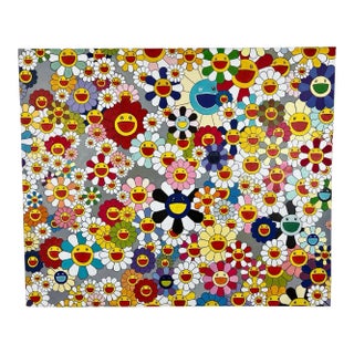 Oil on Canvas Painting in the Style of Takashi Murakami For Sale