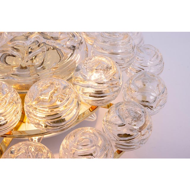 Sputnik Snow Balls Flush Mount in Glass attributed to Doria, Germany, 1970s For Sale - Image 16 of 18