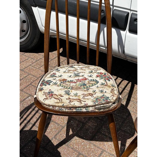 Vintage Oak Dining Chairs from Ercol, Set of 4 For Sale - Image 6 of 11