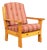 Vintage Scandinavian Pine Lounge Chair For Sale