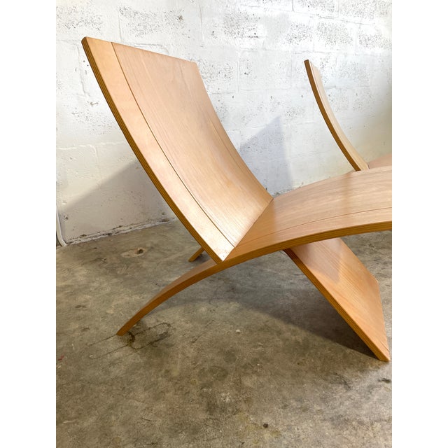 Wood Pair Scandinavian Modern Jens Nielson "Laminex" Chairs by Westnofa For Sale - Image 7 of 9