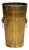 Vintage Pierced Brass Umbrella Stand or Waste Bin For Sale