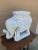 A Palm Beach Icon | White Wicker Elephant Drinks Table, 1970s For Sale - Image 10 of 12
