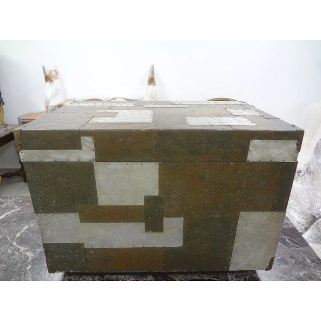 Paul Evans Style Cityscape Patchwork Burlwood Chest For Sale - Image 11 of 11