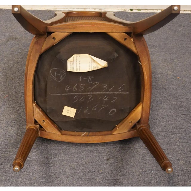 Drexel Heritage Italian Mediterranean Cane Back Dining Side Chair 468-7315 For Sale - Image 9 of 11