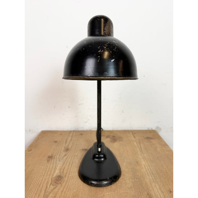 Bauhaus Industrial Black Table Lamp, 1930s For Sale - Image 14 of 18