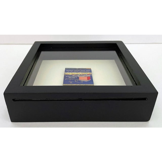 Mid 20th Century Vintage Framed Matchbook From the President Hotel in Atlantic City n.j. For Sale - Image 5 of 6