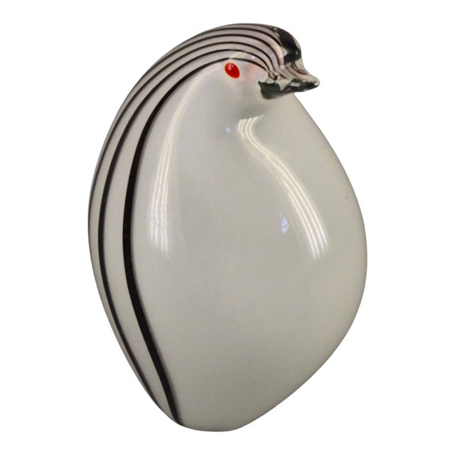 Vintage Art Class Figurine Attributed Murano Italy Penguin For Sale - Image 9 of 9