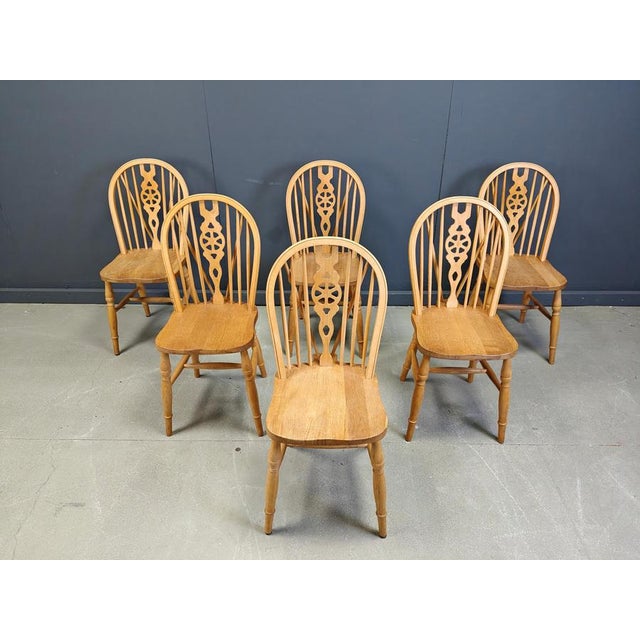 Vintage Dining Chairs from Ercol, 1950s, Set of 6 For Sale - Image 14 of 15