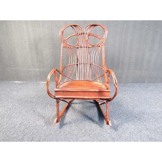Mid-Century Modern Mid-Century "Woven Branch" Rocking Chair For Sale - Image 3 of 7