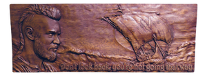 Viking Style Wall Carving, 1980s