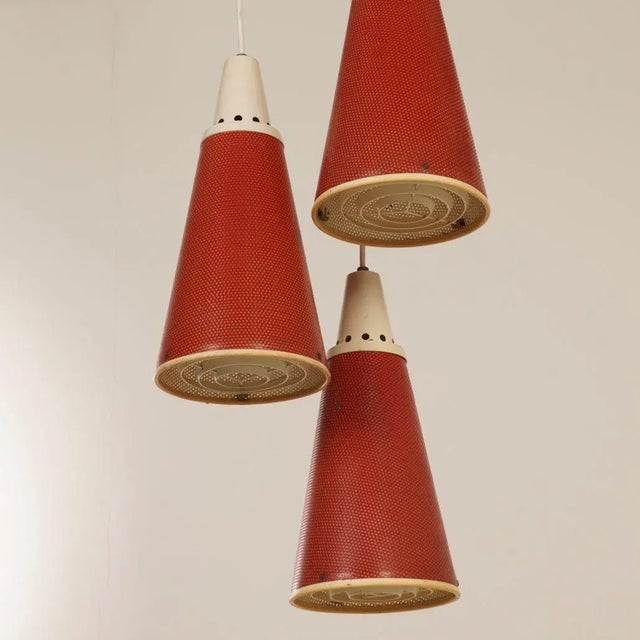Red Perfupux Pendant by N. Hiemstra for Hiemstra Evolux, 1950s For Sale - Image 10 of 12