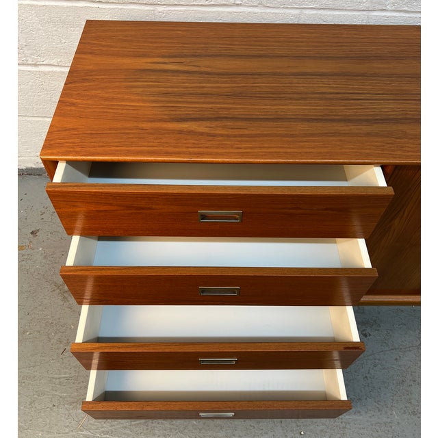 Mid-Century Modern Danish Teak Eight Drawer Dresser For Sale - Image 12 of 15
