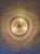 Impressive ceiling light by Ernst Palme / Palwa dating from about 1970, with a multitude of glass shapes on a gilt brass...
