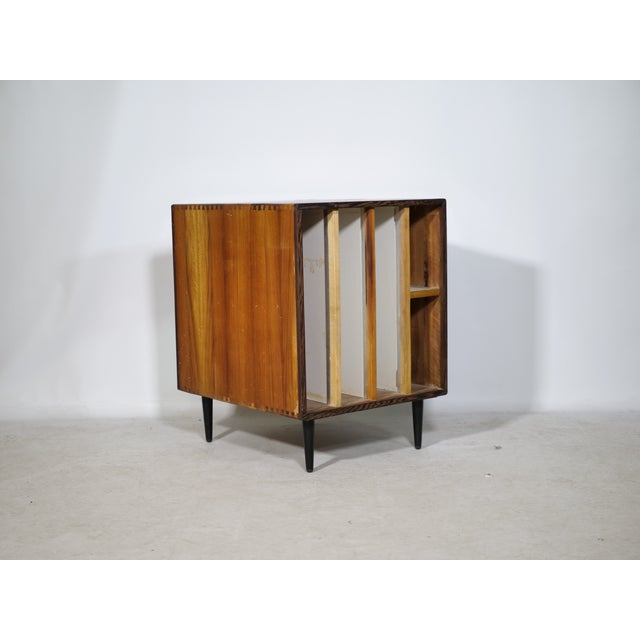 Mid-Century Modern Document Vinyl LP Chest of Drawers in Cherry, 1960s For Sale - Image 14 of 14