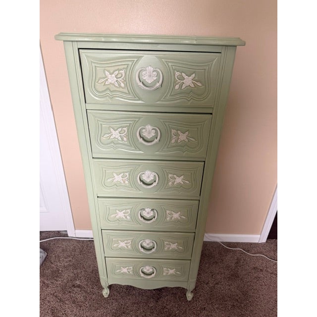Light Green Vintage French Provincial Bedroom Set For Sale - Image 8 of 8