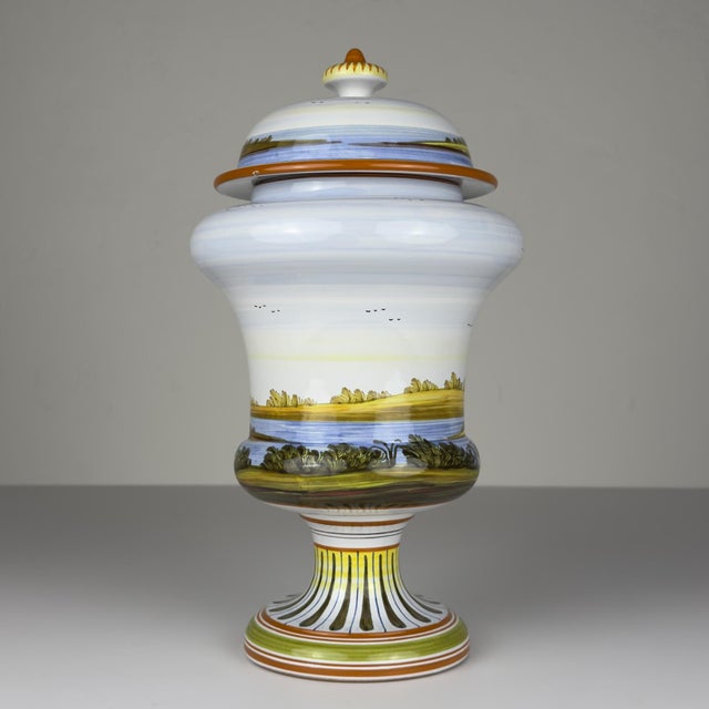 Vintage Vase with Lid by Lorenzo Di Stefano, Italy, 1990s For Sale - Image 10 of 18