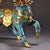 Mid 20th Century Pair of Gilt Cloisonne Enamel Qilin Figures – 5.1" Mythical Beast Statues For Sale - Image 9 of 10