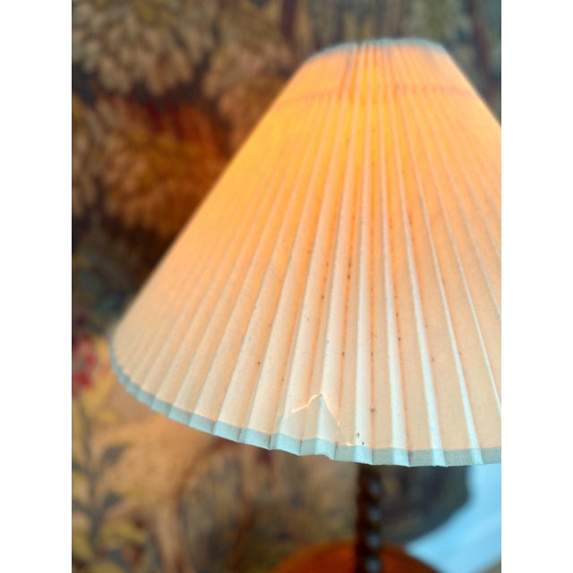 1960s Knob Creek of Morganton Wood Barley Twist Floor Lamp For Sale - Image 10 of 11