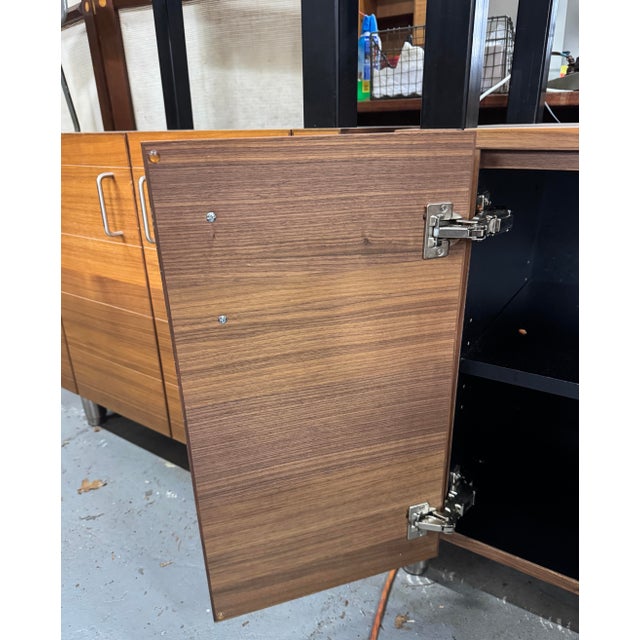 Late 20th Century Pair of Tall Industrial Style Executive Office Shelving Units For Sale - Image 13 of 14
