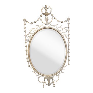 French Style Beveled Barbola Mirror For Sale