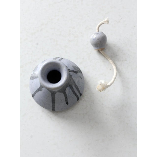 Vintage Studio Pottery Oil Candle For Sale - Image 10 of 10