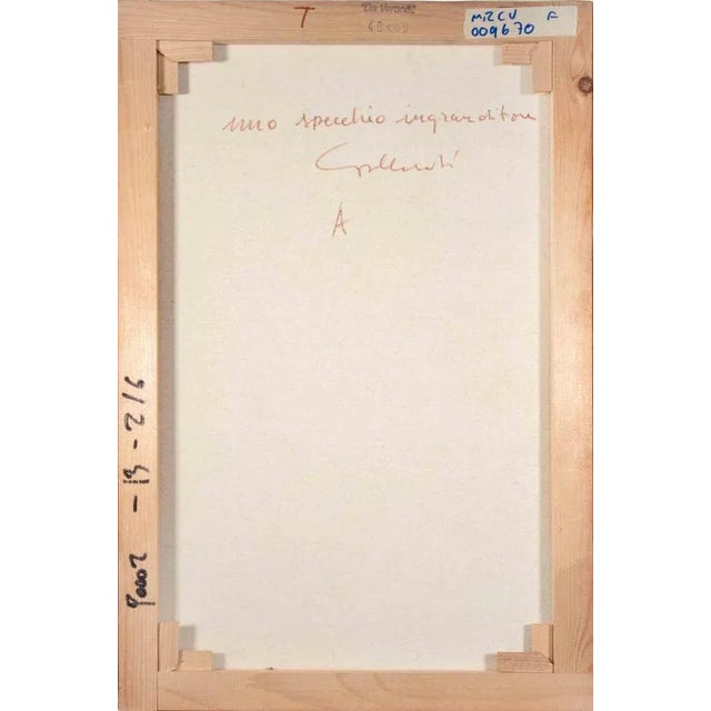 Alberto Gallerati, A Magnifying Mirror, 1980s, Oil Painting For Sale - Image 4 of 6