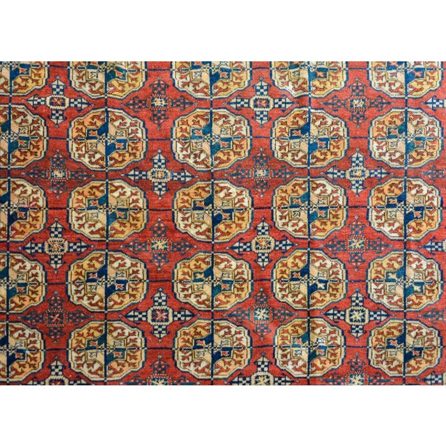 Ruby Red Early 20th Century Persian Tekeh Rug For Sale - Image 8 of 12