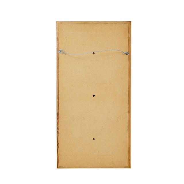Mid-Century Modern Swedish Mirror with Segmented Border, 1960 For Sale - Image 4 of 7