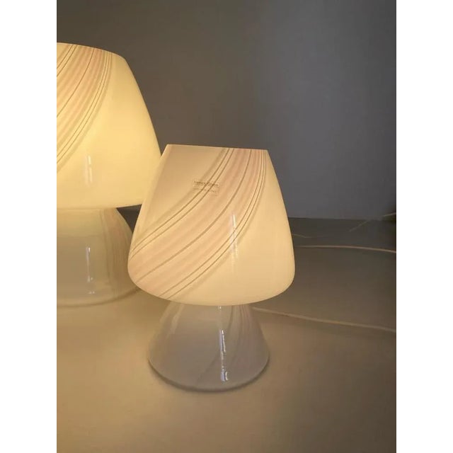 Murano Glass Mushroom Lamps, Italy, 1970s, Set of 3 For Sale - Image 9 of 11
