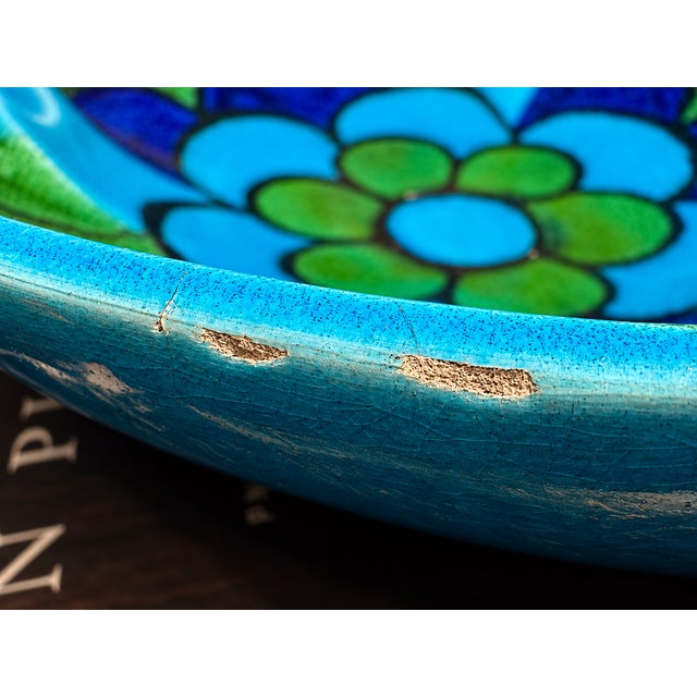 Teal 1960s Italian Modernist Ceramic Bowl & Ashtray Set | Rosenthal Netter Attributed | Series 238 For Sale - Image 8 of 18