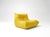 Refurbished single seat togo sofa – yellow microfiber pre-owned, independently refurbished and professionally...