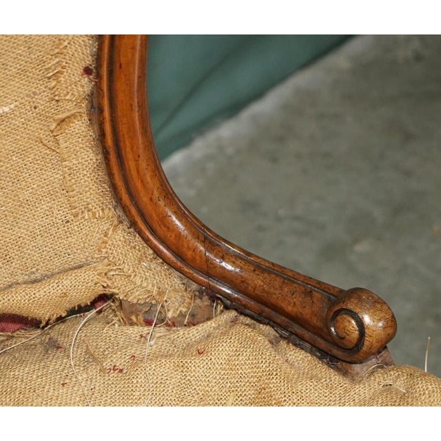 2000 - 2009 Antique Victorian Medallion Back Chair For Sale - Image 5 of 17