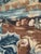 Brown Mid-Century Handwoven Aubusson The Man Near the River Tapestry, 1970s For Sale - Image 8 of 18
