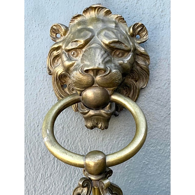 Vintage Gothic Lions Head Sconce For Sale - Image 12 of 12