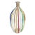 1990's Murano Attributed Glass Canne Striped Vase in the Manner of Fabiano Zanchi For Sale