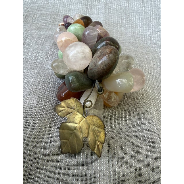 Natural Polished Gemstone Grape Cluster For Sale - Image 9 of 12