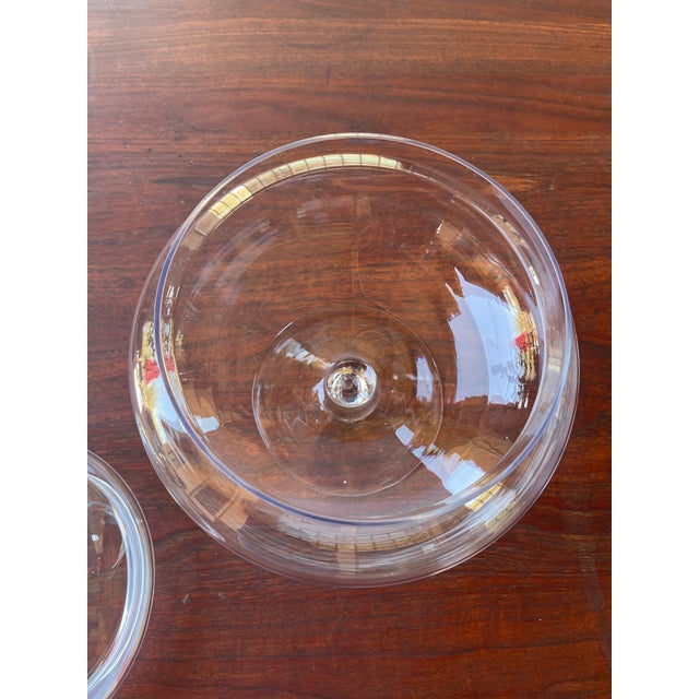 Mid Century Large Clear Glass Apothecary Jar With Lid - 14"h 10"d For Sale In Santa Fe - Image 6 of 6