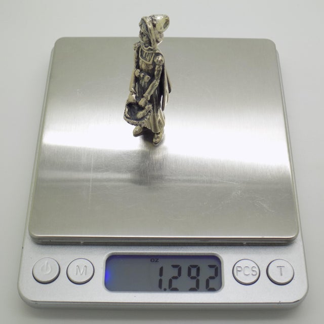 Vintage Italian Silver Little Red Riding Hood Figurine from Arezzo, 1970s For Sale - Image 14 of 16