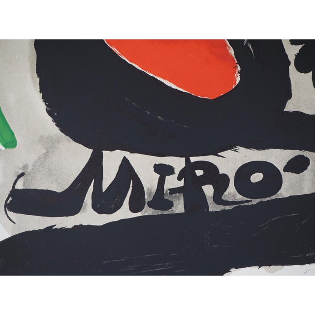 Modern Solar Bird, Lunar Bird and Sparkles Poster by Joan Miro For Sale - Image 3 of 7