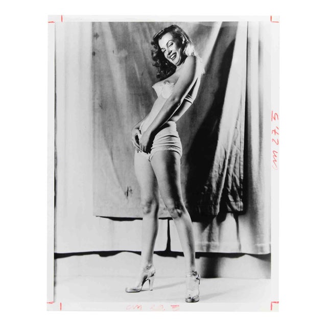 Unknown, Marilyn Monroe, Studio Glamour Portrait, 1950s, Gelatin Silver Print For Sale