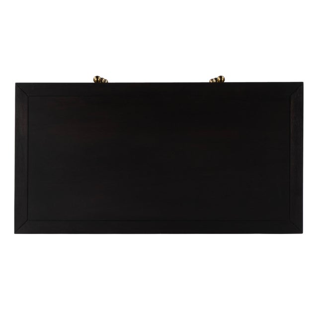Nora 34 in. W Wood 3 Drawer Chest, Antique Coffee For Sale - Image 9 of 10