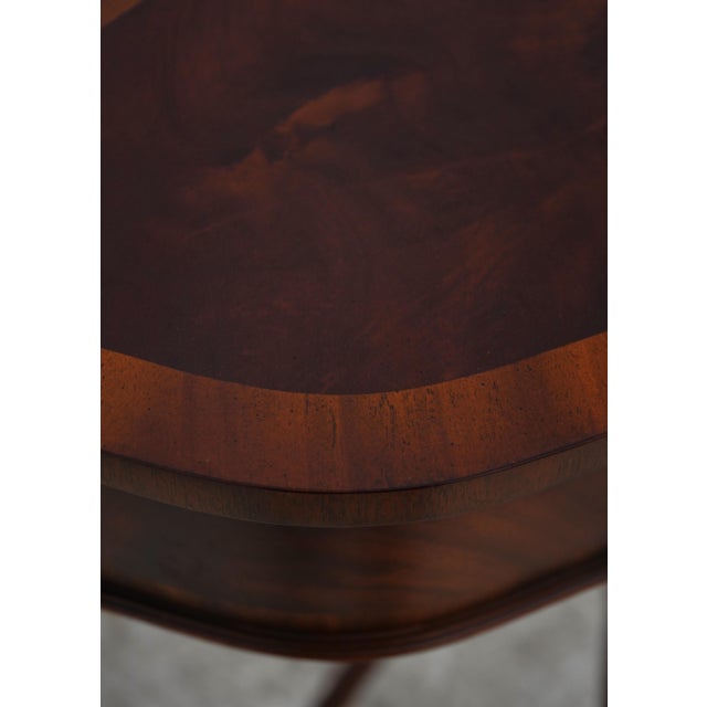 2010s Maitland Smith 2 Drawer Mahogany Console Table For Sale - Image 5 of 18