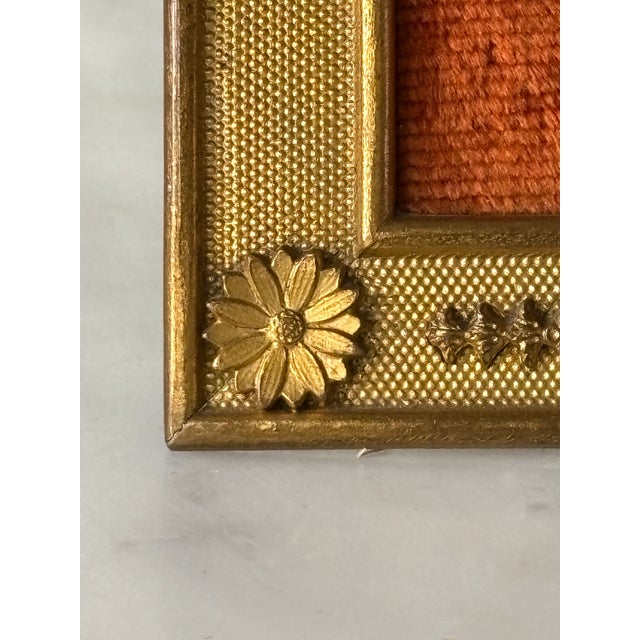 Metal Antique Napoleon Miniature Portrait in Empire Style Ormolu Frame, Signed For Sale - Image 7 of 18