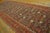 1850s Blue Navy Floral Herati Antique n.w. Persian Gallery Rug 6'10"x 18'10" Handknotted Wool Carpet For Sale - Image 4 of 8