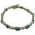 5 Carat Emerald Tennis Bracelet 14 Karat Yellow Gold, 6.5 Inch For Sale - Image 15 of 18