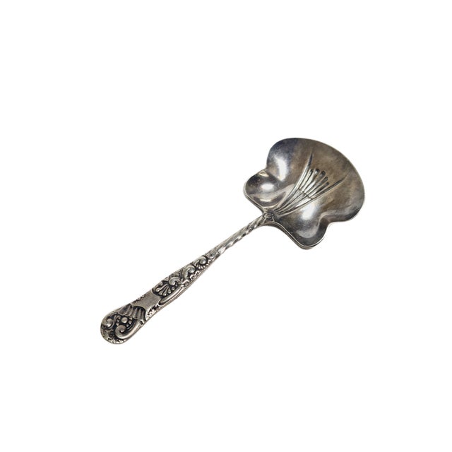 Art Nouveau Style Sugar Bowl Spoon, 1920s For Sale - Image 6 of 11