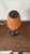 Degué 1930s Degué Art Deco Table Lamp Signed French Glass Wrought Iron Orange Accent Light Antique French Lighting For Sale - Image 4 of 15