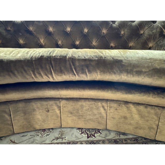 Marge Carson Natalia Sofa With Pillows Included in a Rich Mustard Gold